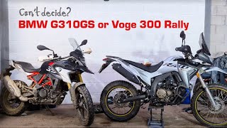 Which small bore adventurer BMW GS 310 or Voge 300 Rally quick static comparison [upl. by Kendyl]