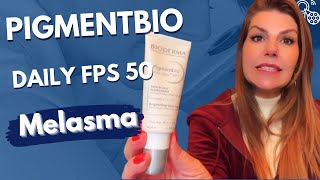 Pigmentbio Daily care FPS 50  tratamento de melasma para usar de dia  resenha [upl. by Nosnarb301]