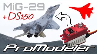 Freewing MiG29 with Promodeler Servos  ✈️ Testing the DS150CLHV [upl. by Dustie]