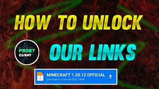 How To Unlock My GPLINKS  TOOLBOX Link Unlock 🔓 FROSTCLIENT MCPE [upl. by Rotsen713]