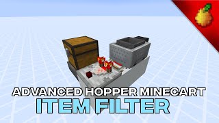 Why You Need A Chest To Make A Proper Hopper Minecart Item Filter [upl. by Ibob]