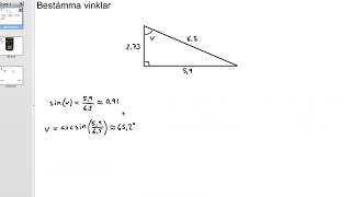 Bestämma vinklar [upl. by Cross]