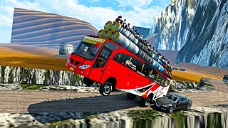 Overload Bus Driving in Most Dangerous Extreme Road Part07  Euro Truck Simulator 2 [upl. by Essilem240]