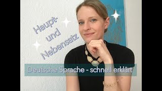 Hauptsatz und Nebensatz in der deutschen Sprache [upl. by Matless]