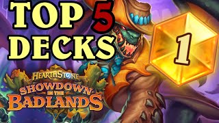 A HEARTHSTONE CHRISTMAS MIRACLE  Top 5 BEST DECKS from Badlands AFTER the Rogue Buffs [upl. by Einneb]