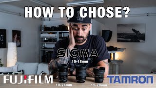 Sigma 1018mm FujiX vs Fujinon 1024mm vs Tamron 1120mm  which is best for YOU [upl. by Yvehc]