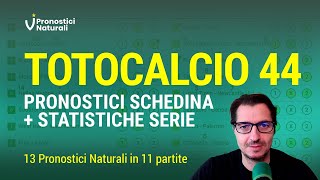 Totocalcio Natalizio Tutte i Pronostici in Schedina  Statistiche Pronostici Naturali [upl. by Eellac]