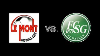 Fc Le mont les vs Fc St Gallen 170916 [upl. by Haleehs]