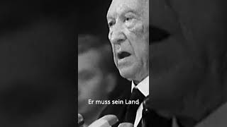 Bundeskanzler Konrad Adenauer spricht über das Nationalgefühl [upl. by Daraj]