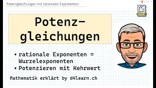 Potenzgleichungen rationale Exponenten [upl. by Arytahs]