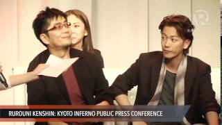 Rurouni Kenshin stars Manila press conference [upl. by Sipple]