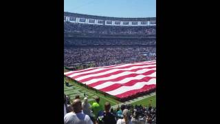 Brian McKnight singing the national anthem at Seahawks game [upl. by Ainer]