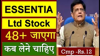 ESSENTIA क्या करें  ESSENTIA Share Latest News INTEGRA Share Target  ESSENTIA Stock Technical [upl. by Airak]