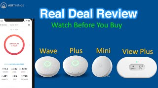 Airthings Full Review  Wave Wave Plus View Plus Wave Mini  Watch Before You Buy [upl. by Ahsatak282]