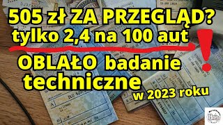 505 zł za badanie techniczne pojazdu Tylko 24 proc aut oblało przegląd [upl. by Rett382]