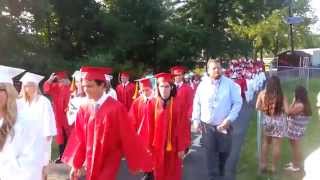 West Essex High School Seniors Enter the Field for Commencement June 22 2014 [upl. by Iaht]