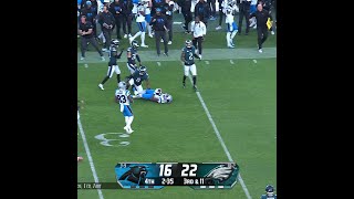 Xavier Legette catches for a 31yard Gain vs Philadelphia Eagles [upl. by Asenaj376]