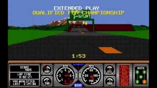 Hard Drivin  Atari ST Longplay [upl. by Anneh]