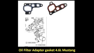 Oil filter adapter removal 46L Mustang [upl. by Paulo915]