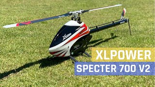 XLpower Specter 700 V2  Flight in CAVV Low RPM  05122021 [upl. by Elimaj]