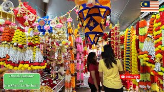 Brickfields Little India Bazaar 🇲🇾 2023  Walk through at the Diwali Bazaar Brickfields Kuala Lumpur [upl. by Faletti]