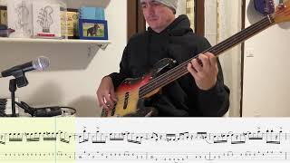 Jaco Pastorius Barbary Coast Weather Report Bass Cover with tab amp notation without Jaco track [upl. by Eelyah]