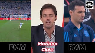 La EMOTIVA narracion de Mariano Closs en los penales Argentina Francia QATAR 2022 [upl. by Emilio]