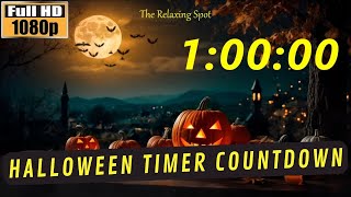 1 Hour Timer Countdown Celebrate Halloween 🦇 🎃👻 [upl. by Agnese]