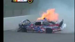 2003 Todd BodineKenny Wallace Hard Michigan Crash  Call by MRN [upl. by Nazarius627]