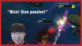 Faker approves of Thebauffs inting Sion [upl. by Matta]