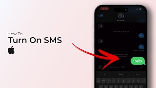 How to Turn On SMS on iPhone iOS 18 [upl. by Reyaht938]