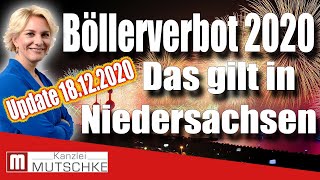 Böllerverbot in Niedersachsen  DAS gilt UPDATE 18122020 Feuerwerksverbot [upl. by Tail]