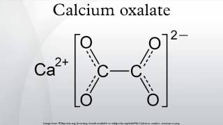 Calcium oxalate [upl. by Pharaoh]