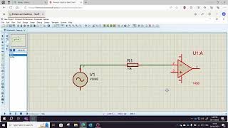 Inverting Operational Amplifier Circuit with 741 Op Amp in Proteus [upl. by Otinauj]