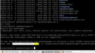 Oracle SQL Developer installation in Oracle Enterprise Linux 6 [upl. by Ahsiemal]