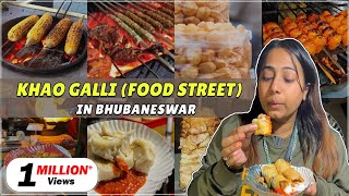 Food Street of Bhubaneshwar KIIT Square amp Saheed Nagar Khao Galli  Odisha Food Series Ep2 [upl. by Shayla]