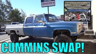 SICK CUMMINS SWAPPED CHEVY [upl. by Einapets]