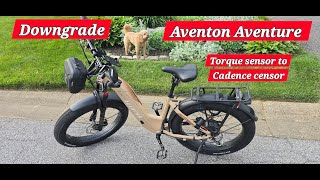 Downgrading Aventon Aventure 20 from torque sensor to a cadence sensor [upl. by Aihpled]