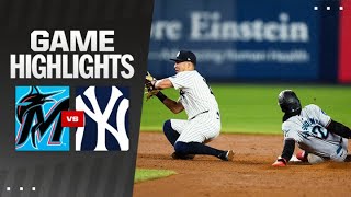 Marlins vs Yankees Game Highlights 41024  MLB Highlights [upl. by Gnuj]