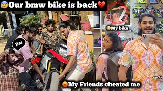 😰Don’t trust your friends😭Our BMW bike is back 😡bike was total damage💔i am not going to talk [upl. by Rubio]