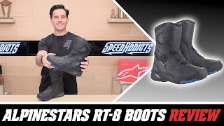 Alpinestars RT8 GoreTex Boots Review at SpeedAddictscom [upl. by Enytsuj]