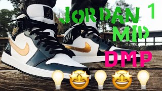 Jordan 1 Mid Gold Patent Leather “DMP” [upl. by Laurita]