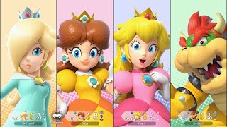 Super Mario Party Jamboree  Rosalina vs Peach vs Daisy vs Bowser  Roll em Raceway [upl. by Raphael529]