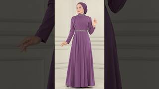 ModaSelvim 2024 Kış Tesettür Elbise Modelleri modanzitesettur dress dresses [upl. by Ellehsem816]