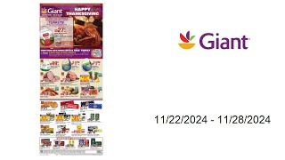 Giant Food Weekly Ad US  11222024  11282024 [upl. by Moretta]