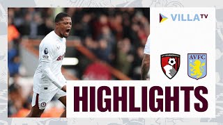 MATCH HIGHLIGHTS  Bournemouth 22 Aston Villa [upl. by Ahsiaa]