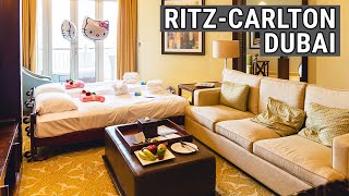 One Bedroom Suite  The Ritz Carlton Dubai JBR Room Tour [upl. by Sucramrej]