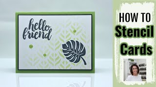 How to Stencil Cards the Easy Way [upl. by Reffotsirk446]