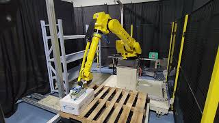 AI Powered Depalletizing and Palletizing Demo at CMES Robotics in Chicago [upl. by Lyford460]