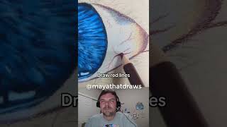 Reaction Coloring the Whites of an Eye drawing pencil art draw coloring color coloringbooks [upl. by Cyma733]